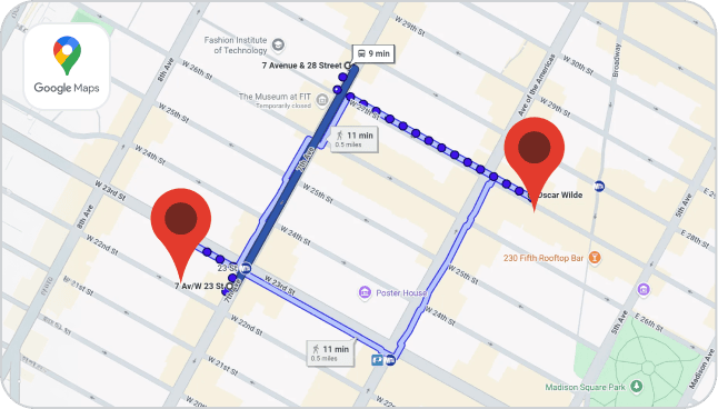 이동 경로 보기